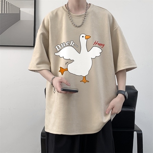 麂皮绒短袖t恤男大码半袖男 JD82273-P25图片