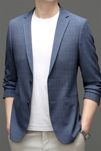 Z1305男士2023年春季新款长袖西服休闲青年夹克西装单西图片