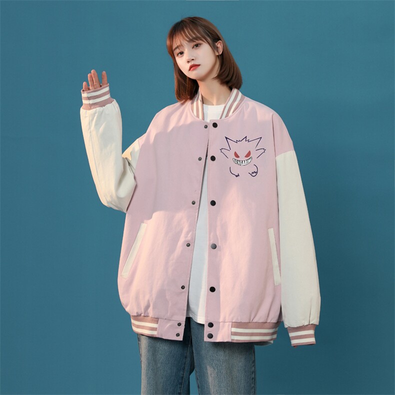 中性风春秋季情侣棒球服男女休闲夹克女时尚外套男BQF291-P50,男装夹克,电商B371