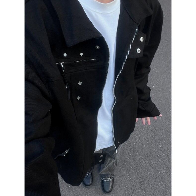 【有货】美式高街纯棉外套男春秋高级感夹克JK8326CC-特P75图片