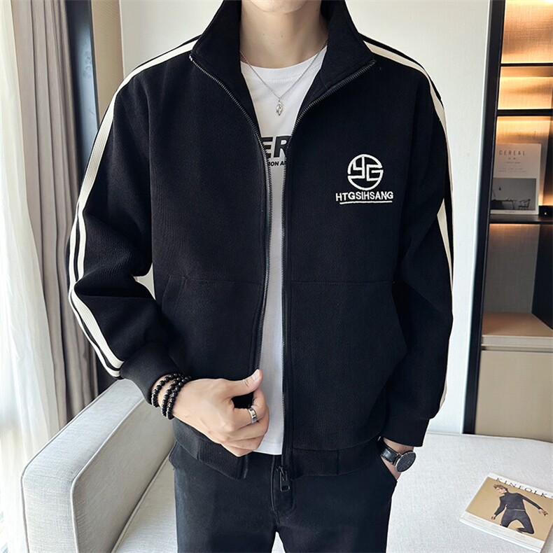 2025春装店主风新款立领休闲时尚刺绣夹克外套男JK116-P110，男装夹克，电商A413