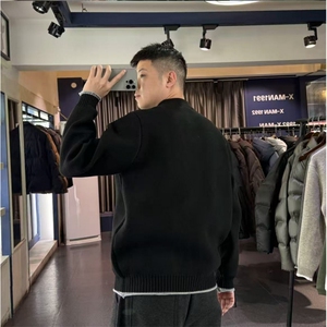 网图慎用 B216 MY5166 特P65 男加厚卷边毛衣  高质原版图片