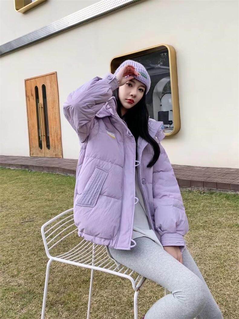 羽绒服亮色系，女装羽绒服，秀水丽人