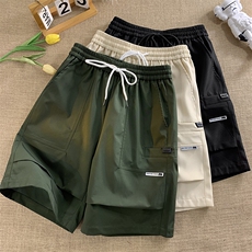 港风小牛津休闲裤高街五分裤宽松直通短裤DK305P32，男装休闲裤，星座1204-3