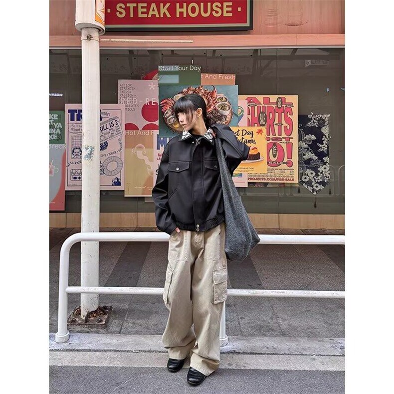 外穿宽松型青少年2025春季高级感夹克外套春秋冬长袖常规款翻领潮,男装夹克,星座506A