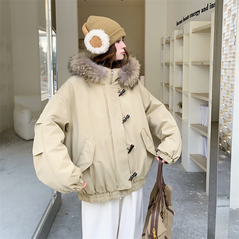 2026年冬季新款真毛领90白鸭绒2C053款号859批325批489,女装羽绒服,2C053