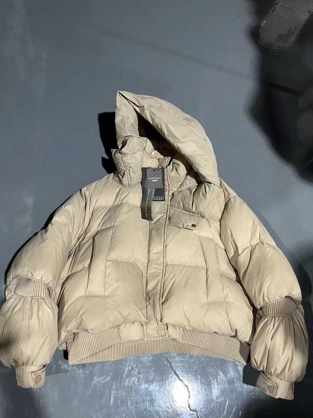 2025年冬季新款女美拉德短款连帽羽绒服轻薄保暖白鸭戎面包服外套,女装羽绒服,牛米欧羽绒服工厂店