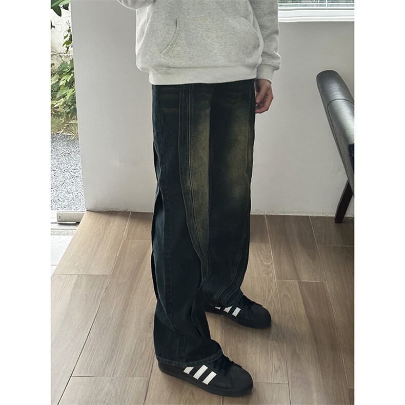 B221 美式ins高街加绒加厚牛仔裤 LK23134-P65 控88图片