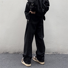 美式高街vibe风直筒长裤欧美痞帅男hiphop复古水洗拼接工装牛仔裤，男装牛仔裤，星座301D-4(原星座1004-4）