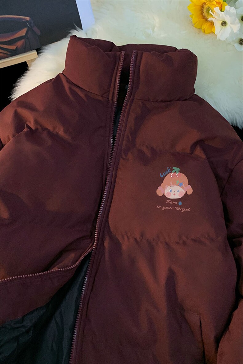 地毯23冬季时尚百搭宽松字母印花潮流棉服外套MY62057P85控115,男装棉衣,电商A268