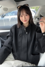 全棉帆布多口袋大码cleanfit时尚立领夹克外套男J5247-特P88控158，男装夹克，电商A001-1