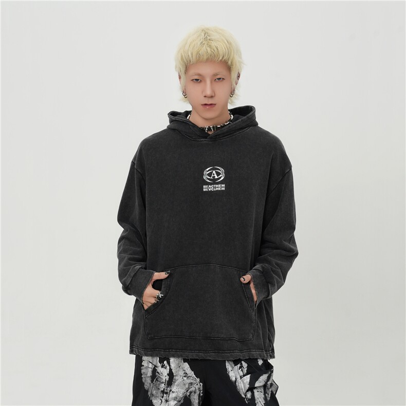 美式洗水做旧卫衣男2025新款宽松潮牌情侣外套1015-WY370-P95,女装短外套,四季星座1015