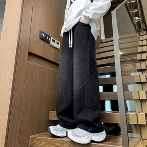 美式复古直筒休闲大码宽松潮流牛仔裤休闲裤K8538-P36【特价】图片