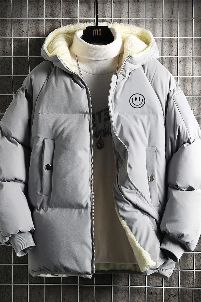 MY16224-P100加厚加绒连帽衣男大码服男面包服男网格挂拍,男装棉衣,电商A040A