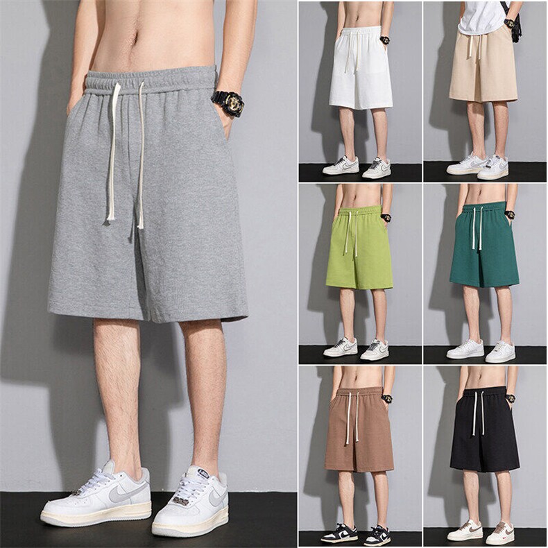 2025夏季新款日系灰墙大码7色华夫格短裤M-5XLHK23395-特P15，男装休闲裤，电商A022