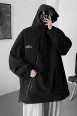 8XL-M特大码春季Cityboy宽松冲锋衣夹克男女上衣外套男JK1310P85，男装夹克，电商D206-1