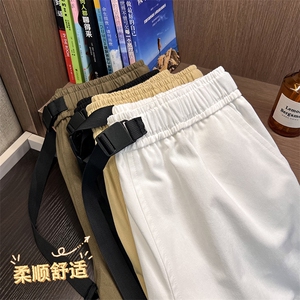 春秋季潮牌束脚抽绳休闲长裤潮ins男生九分运动卫裤- K660特批38图片