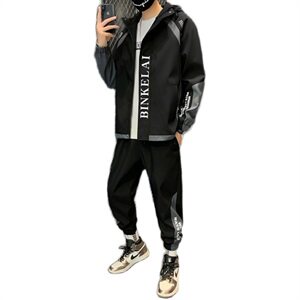 工装外套男装休闲运动套装男士夹克韩版潮流衣服D03/90图片