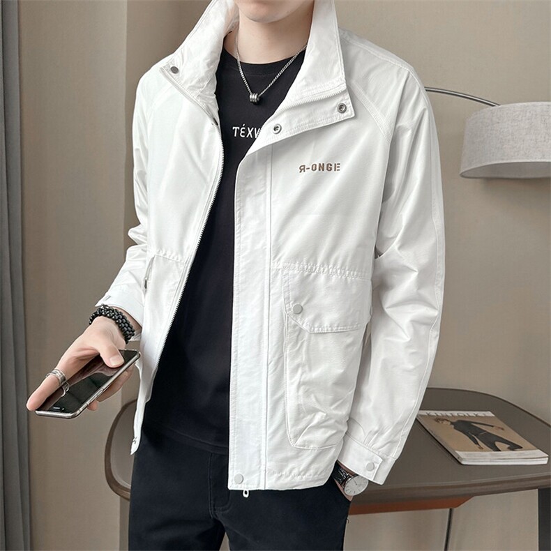 B317-55826-P105大货2025春季新款休闲夹克外套男,男装夹克,电商B317