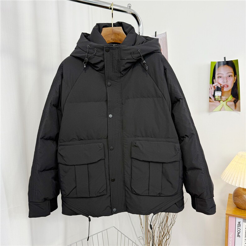 2025新款男士连帽大口袋工装短款羽绒服外套D213-7128-P460,男装羽绒服,电商D213