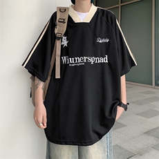 C398-P22夏季美式复古短袖T恤男2024新款潮牌宽松休闲上衣现货，男装T恤，星座512-6