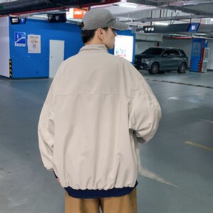 港风复古棒球服男秋季ins潮牌宽松夹克休闲痞帅工装外套JK03-P60图片