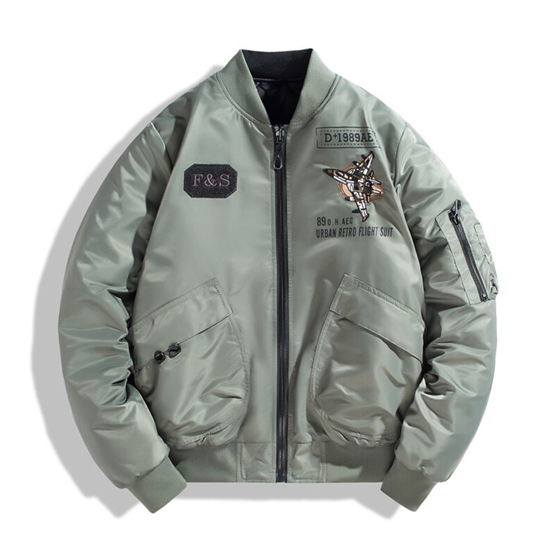 加绒加厚棉衣强力悍冬飞行棉服双面穿潮牌时尚加厚棉衣流行户外运图片