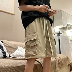 2023新款ins潮流休闲五分裤男夏季美式复古工装短裤男K7107-P32，男装休闲裤，星座512-3