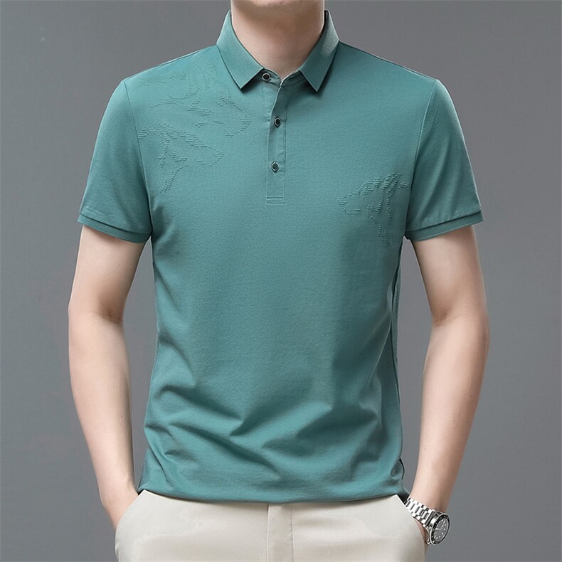 男士短袖夏季休闲t恤百搭polo衫中年爸爸夏装上衣QP1627-P57,男装Polo衫,星座1105-3