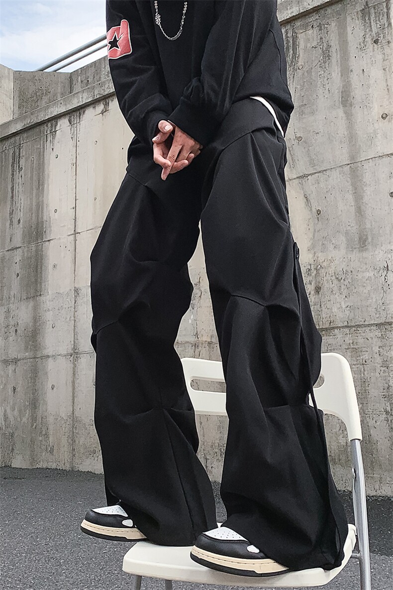 8XL-M休闲裤男秋冬季加肥加大码西裤高街显瘦拖地裤9026p68控88,男装休闲裤,电商D206-1