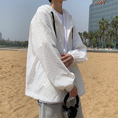 夏季新款防晒衣男ins港风潮流连帽上衣透气休闲外套W3140-P30，男装夹克，星座512-2