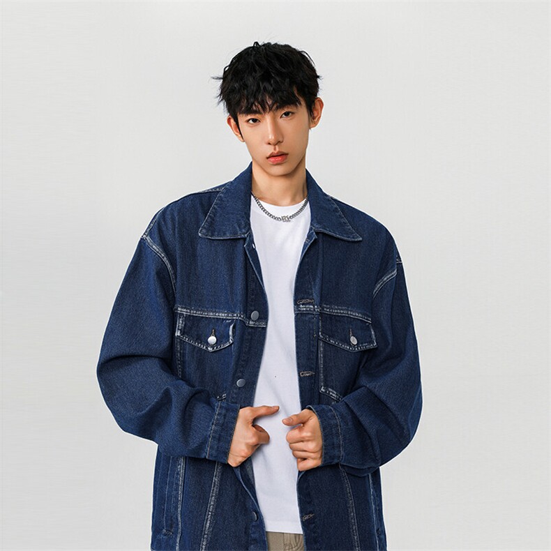 A1992P65控108-2026春季新款工装牛仔外套男美式复古百搭休闲上衣,男装工装外套,电商B241