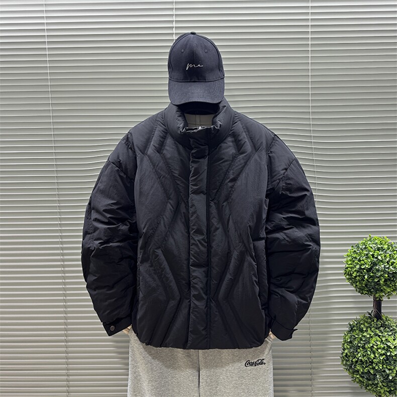 2025新标90白鸭绒立领面包服男加厚羽绒服358-P320，男装羽绒服，钱塘708(原3018)