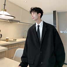 8XL-M特大码2024秋季外套男西装男oversize加大码夹克XZ701，男装西服，电商D206-1