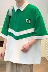 夏上新青少年简约刺绣半袖T恤印花翻领Polo衫男女628-P40控价68，男装Polo衫，电商A441-1