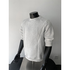 WY804-尺码M-3XL-P32-美式重磅正肩内搭小领口打底衫卫衣，男装T恤，星座1811B
