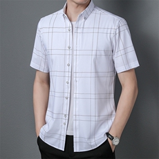 ADd72252钱塘2020-3精品男士休闲格子衬衫高端P70，男装衬衫，钱塘207-3