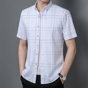 ADd72252钱塘2020-3精品男士休闲格子衬衫高端P70图片