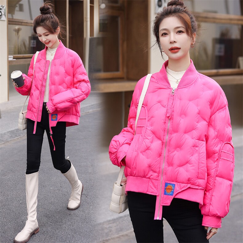 90白鸭绒羽绒服外套秋冬时尚潮流短款羽绒服，女装羽绒服，木橙西子
