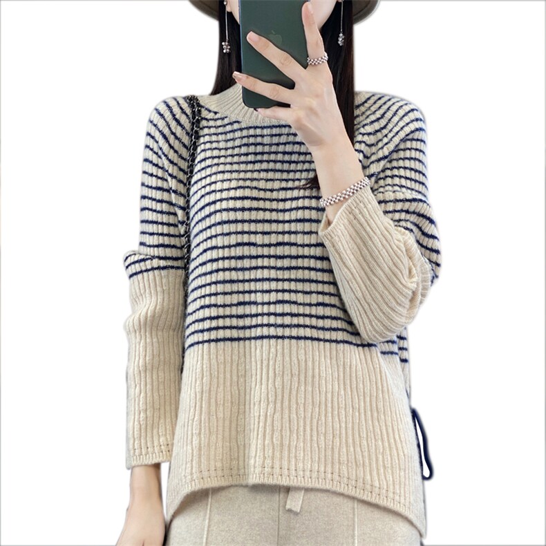 秋冬季新款舒适显瘦时尚百搭羊毛衫,女装羊毛衫,邦太羊绒