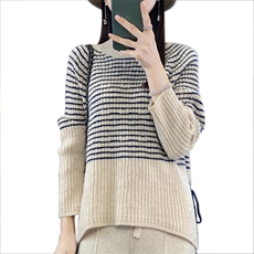 秋冬季新款舒适显瘦时尚百搭羊毛衫，女装羊毛衫，邦太羊绒