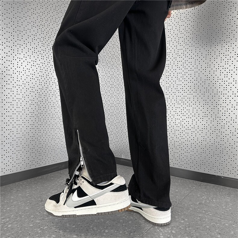 破洞直筒牛仔裤A061-JM1459-P60控88-85棉8.5聚酯纤维6.5粘纤,男装牛仔裤,电商A061-1