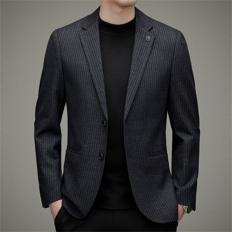 DJA630钱塘2020-3中年男士秋冬季新款百搭商务休闲西服P147图片