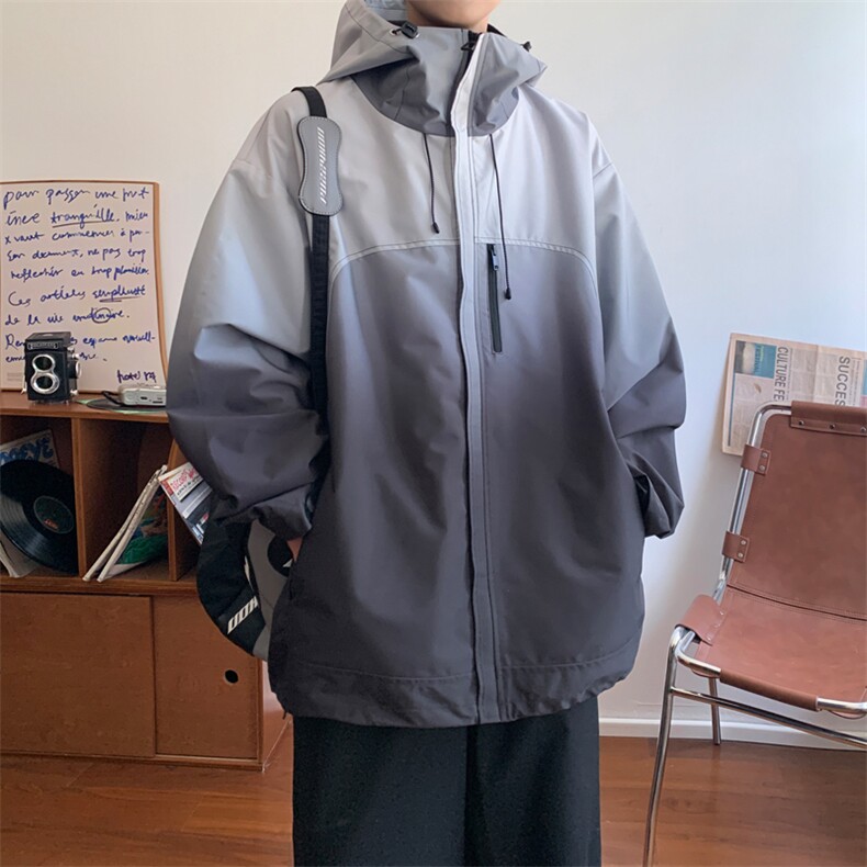 ！2025秋冬新款男士渐变冲锋夹克防水外套JK111特P75控138,男装夹克,电商B220