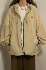 1中性风黄灯撞色彩虹硅胶点缀大码M-5XL潮牌防晒服FS77001P65控88，男装夹克，星座226-2