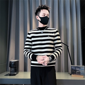 M030-P65-控95男款毛衣休闲时尚针织衫上衣秋冬新款高级内搭打底图片