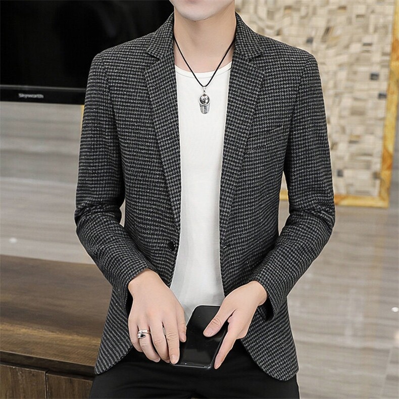 XZ8596P85新款男士西服小西装韩版时尚格子休闲西服外套西装男,男装西服,星座510A-2