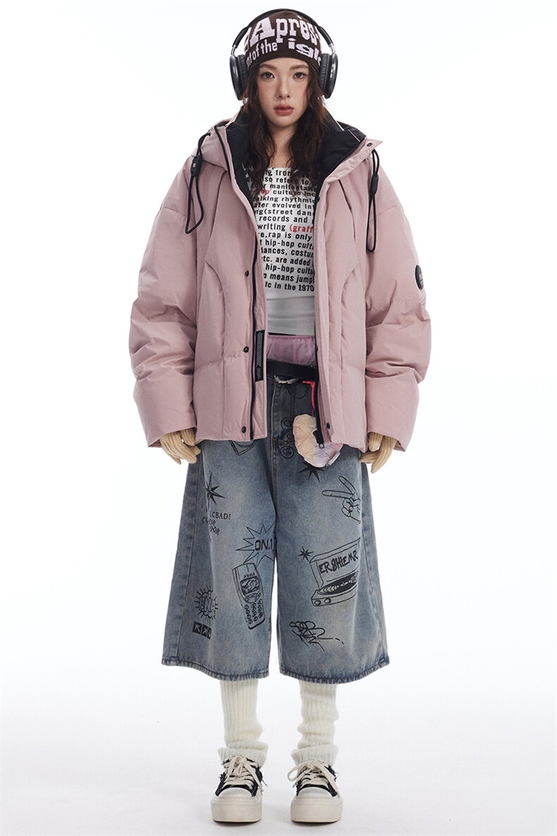 2025冬美式潮牌立领夹克保暖羽绒服男潮牌休闲宽松羽绒服599,男装羽绒服,电商A234