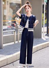 2025年夏装新款时尚潮流牛仔套装，女装套装/套裙，姿萝菲