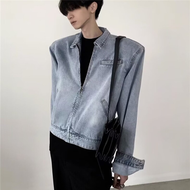 男生新款春装小夹克男韩版休闲宽松时尚短款小外套夹克XJK99图片